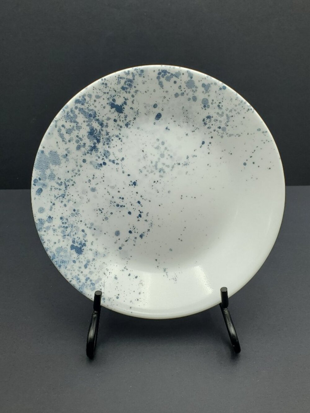 Corelle Indigo Speckle Appetizer Plates Blue Splash Dessert Bread Plates